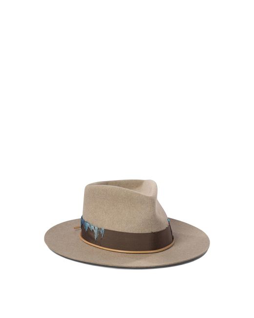 SUPERDUPER White Rabbit Fur Felt Hat for men