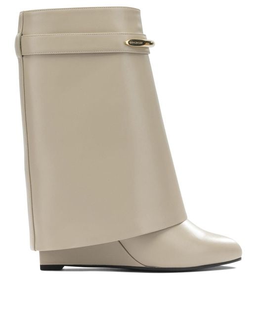 Givenchy Natural Shark Pinch Boots And Ankle Boots