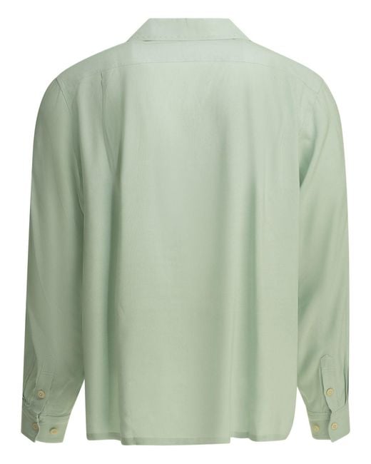 Visvim Green Keesey Rayon Casual Shirt