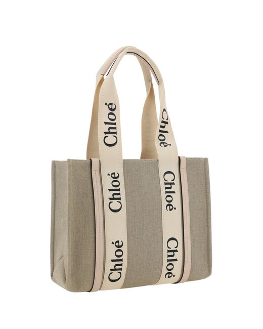 Chloé Natural Chloã Woody Shoulder Bag