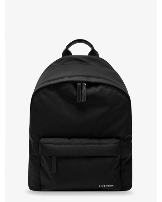 Givenchy Black Blak Canvas Backpack for men