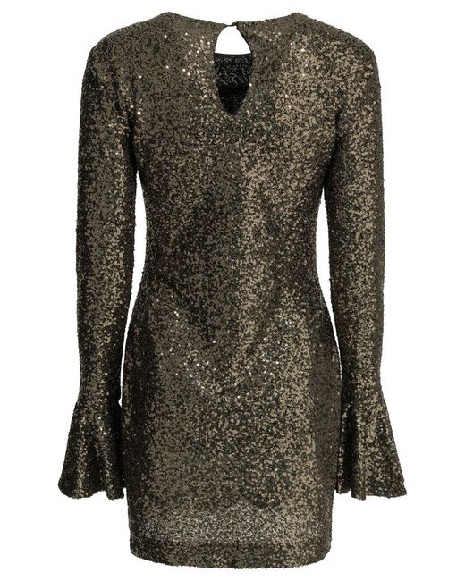 Semler Black Short Dress With Sequins