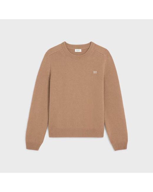 Women's Natural Wool And Cashmere Crewneck Jumper