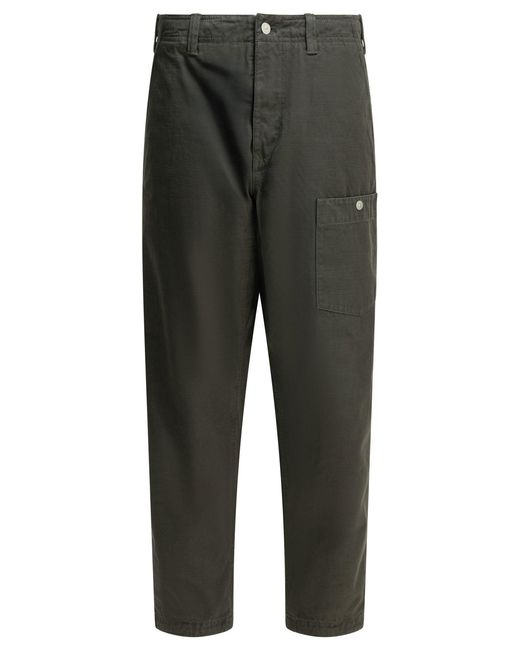 Stone Island Gray Cotton Cargo Pants for men