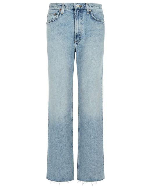 Agolde Blue Leena Stage Regenerated Cotton Jeans