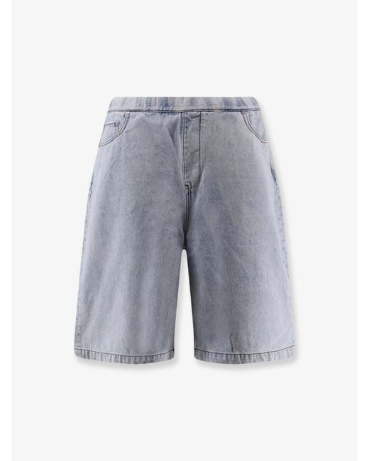 Entire studios Blue Light-Washed Denim Bermuda Shorts