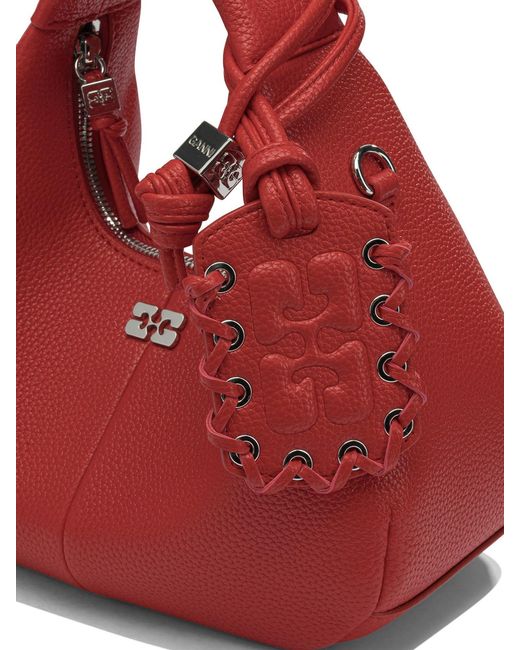 Ganni Red Recycled Polyester Handbag