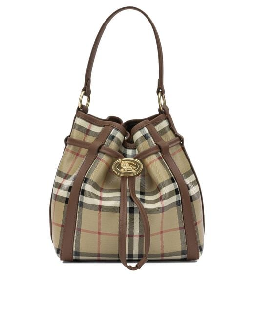 Burberry Natural "Check" Small Shoulder Bag