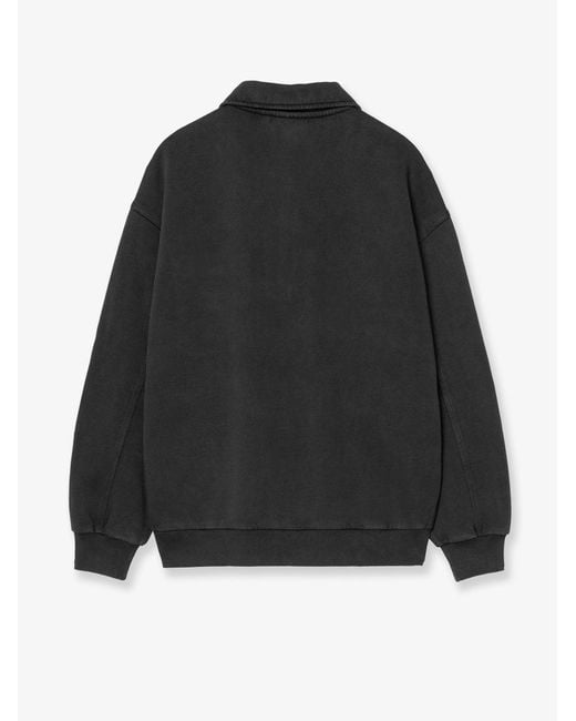 Carhartt Black Detroit Deying Treatment Cotton Sweatshirt for men