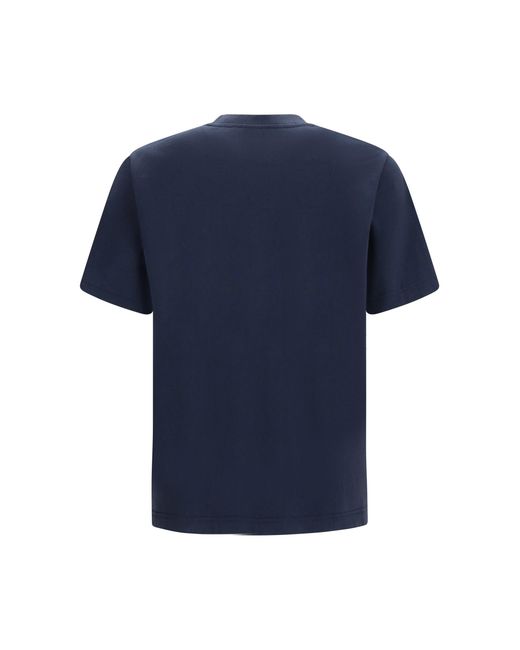 Maison Kitsuné Blue Handwriting Comfort T-Shirt Classic for men