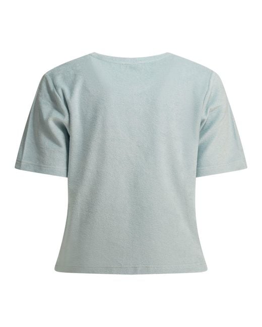Ines De La Fressange Paris Blue Cotton T-Shirt Light