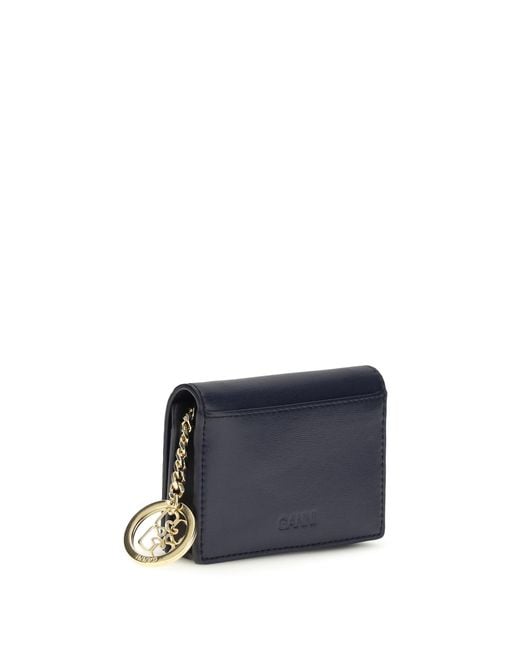Ganni White Bear Print Card Holder