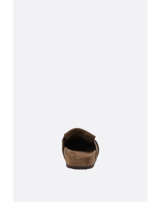 Brunello Cucinelli Brown Suede Loafers