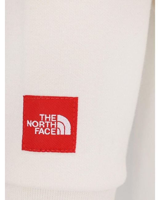 The North Face White Cotton Blend Sweatshirt With Hood for men