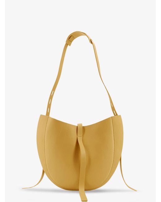 MINOBOSSI White Lizzie Leather Crossbody Bag