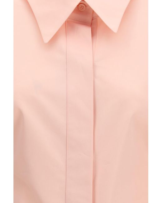 Givenchy Pink Cut-Out Cotton Poplin Shirt