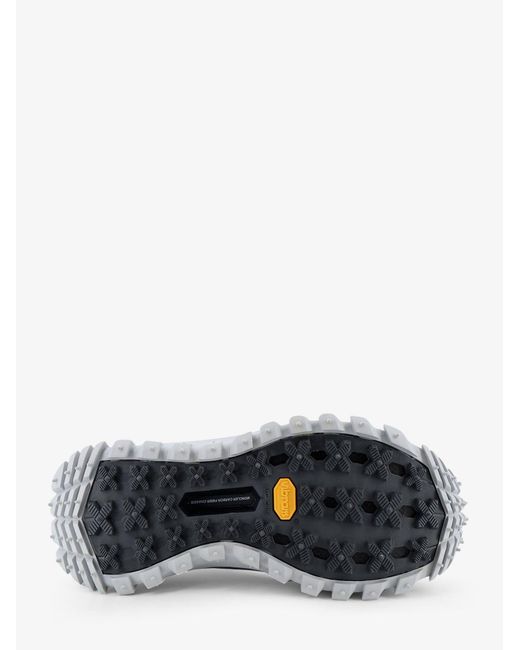 Moncler White Nylon Trailgrip Sneakers With Contrasting Inserts