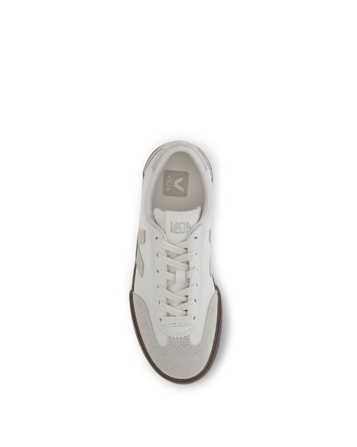 Veja White Volley Natural Bark Sneakers