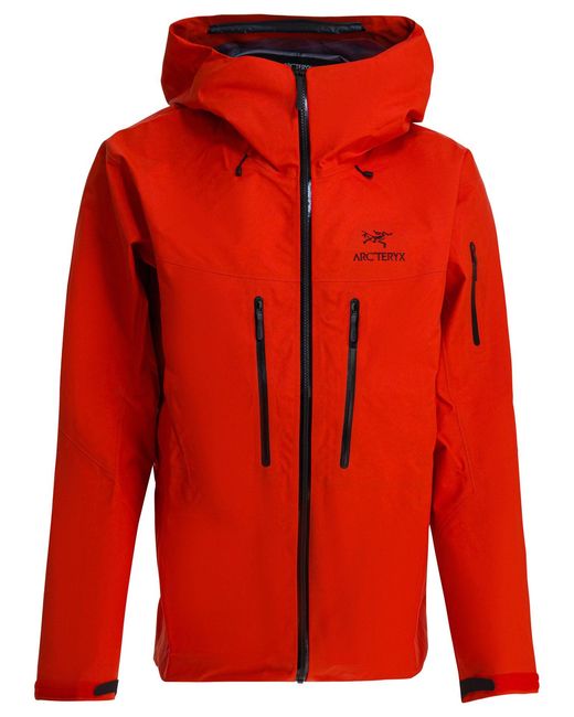 Arc'teryx Red "Alpha Sv" Windbreaker Jacket for men
