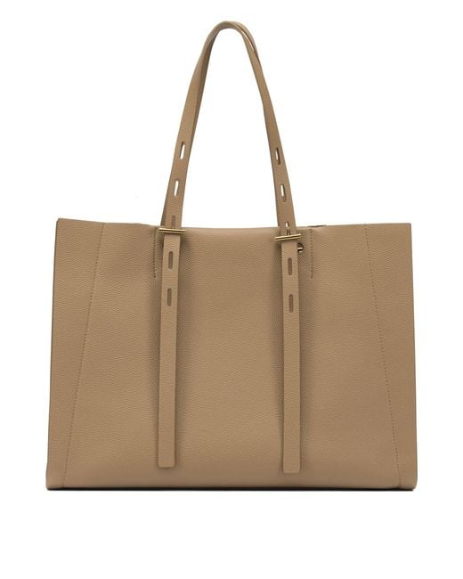 MINOBOSSI Natural Leather Shoulder Bag
