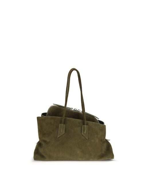 The Attico Green Shoulder Bags