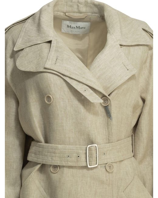 Max Mara Natural Lightweight Pure Linen Jacket