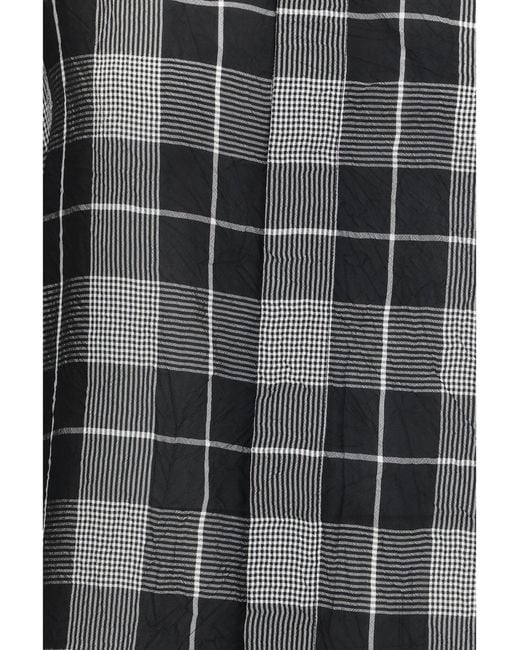 Phoebe Philo Gray Custom Tux Shirt Ombré Check Viscose