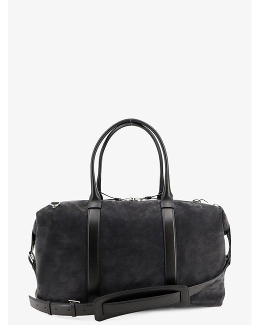 Tom Ford Black Buckley Holdall Suede Travel Bag for men