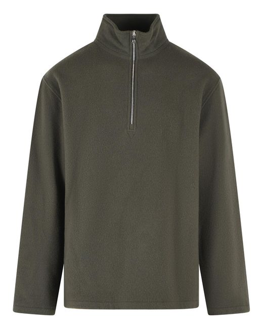 Rier Green Mole Wool Polo Shirt for men