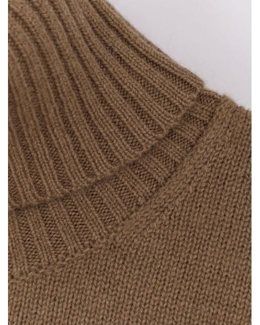 Totême Brown Cashmere Turtleneck