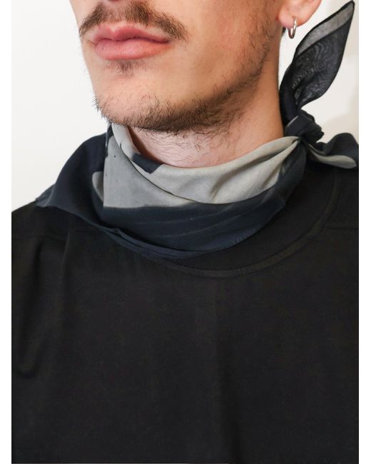 Rick Owens Black Cotton Foulard for men