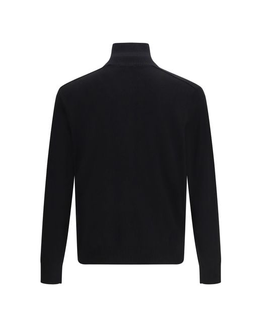 Burberry Blue Check Wool Sweater for men