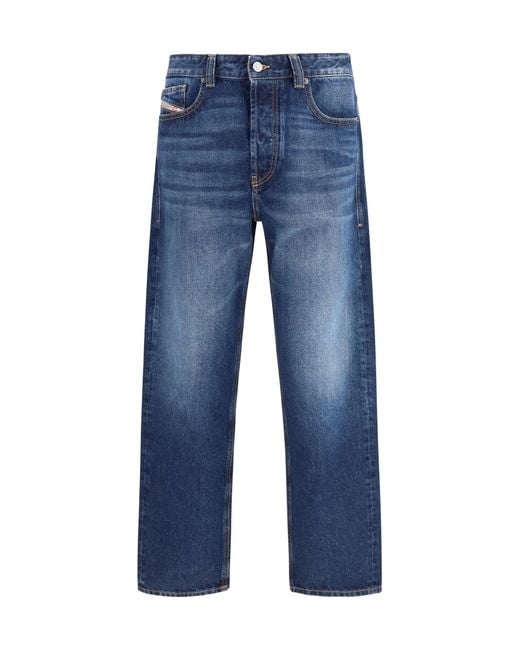 DIESEL Blue Regular 2024 D-Macs Jeans for men