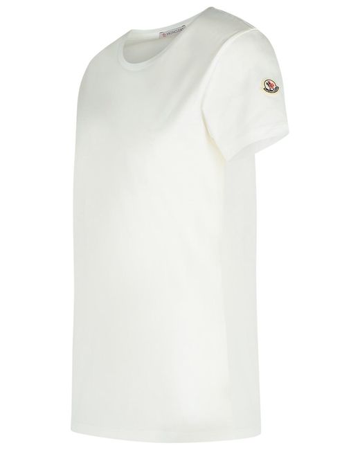 Moncler White Cotton T-Shirt