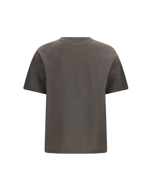 Maison Kitsuné Gray Handwriting Comfort T-Shirt Beluga for men