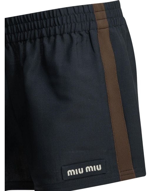 Miu Miu Black Formal Shorts