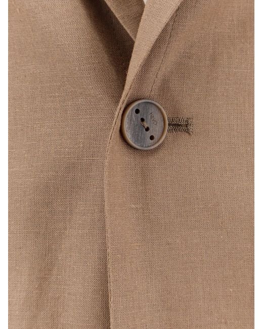 Hevò Natural Galatina Viscose And Linen Suit for men