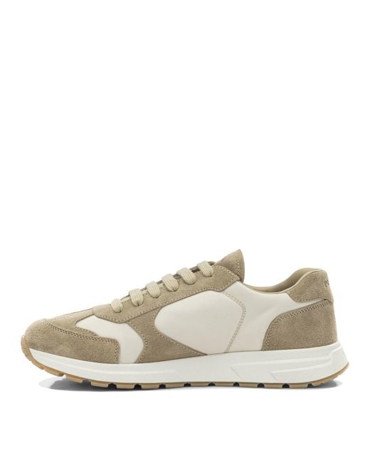 Prada White "Prax" Sneakers for men
