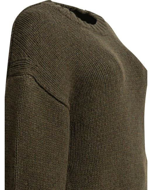 Khaite Green Gemma Crew-Neck Sweater