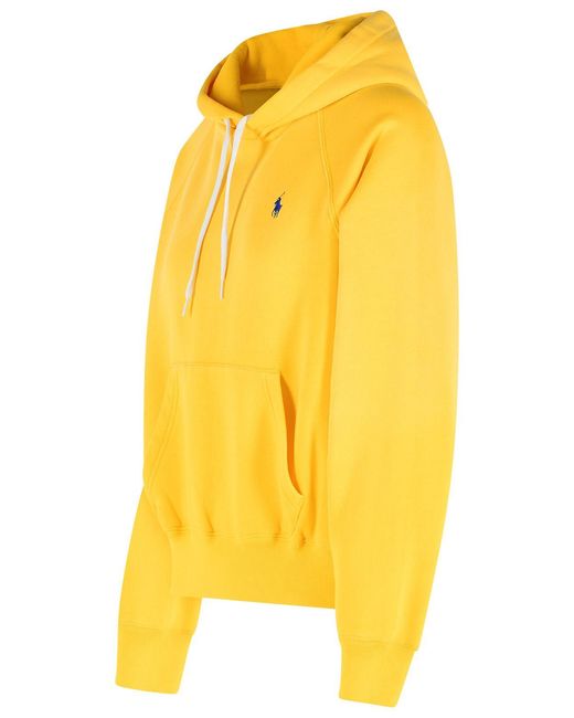 Polo Ralph Lauren Yellow Cotton Blend Sweatshirt