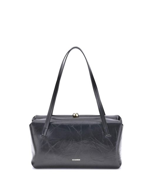 Jil Sander Blue Small Goji Pillow Shoulder Bag