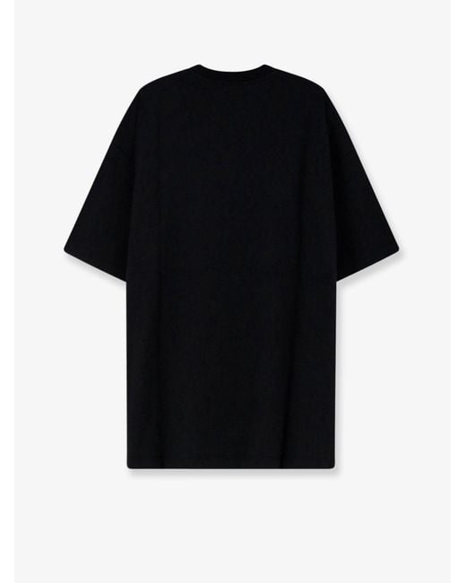 Oamc Peacemaker Black T-Shirt With Apple Print for men