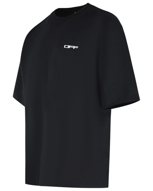 Off-White c/o Virgil Abloh Black 'Archigeography Arrow' Cotton T-Shirt for men