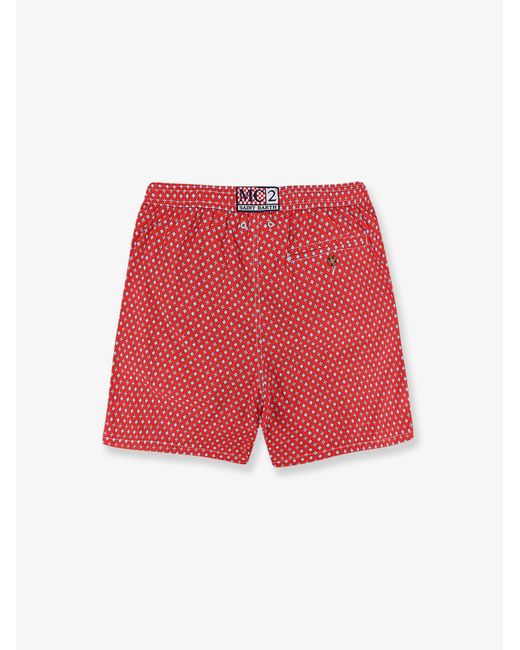 Mc2 Saint Barth Red Nylon Swim Shorts for men