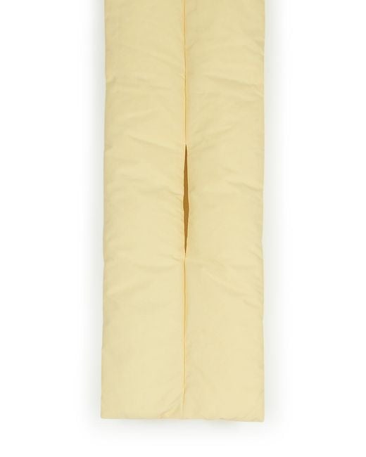 Jil Sander Yellow Ivory Polyester Scarf for men