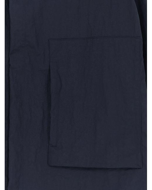 Laminar Blue Wrinkled Nylon Jacket for men