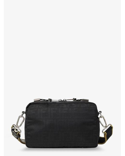 Fendi Black Camera Case Superlight Ff Zucca Fabric for men