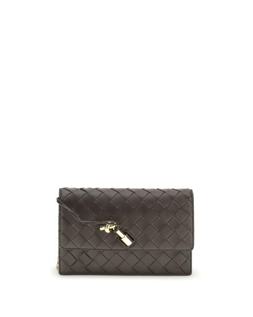 Bottega Veneta Gray Andiamo Pouch On Chain