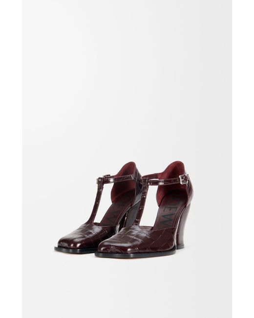Loewe White "T-Bar Onda" Heeled Shoes