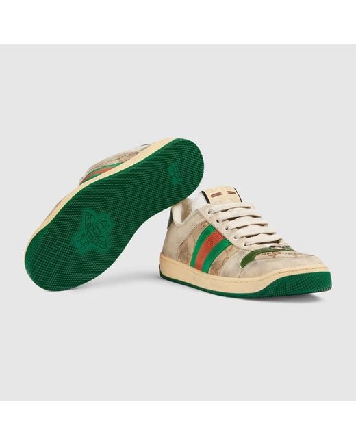 Gucci Natural "Screener" Sneakers